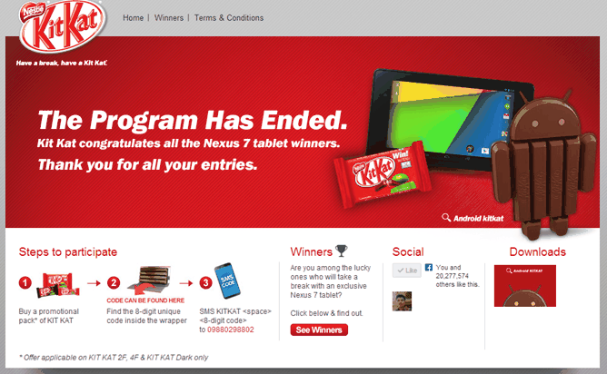 Nexus 7 KitKat Program India