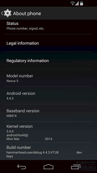 Android 4.4.3 Nexus