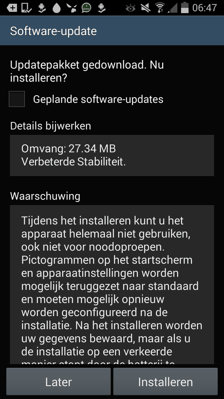 Galaxy Note 3 Update