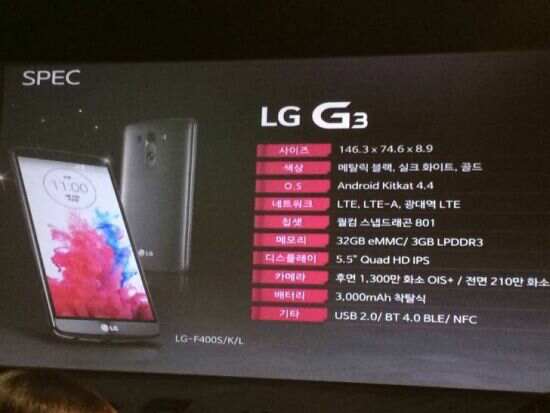 Presentatie LG G3