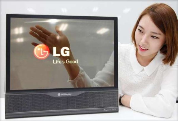 LG oprolbaar Transparant OLED display 2