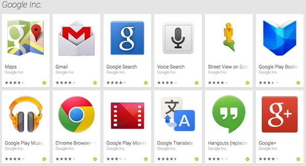 Android Google Apps