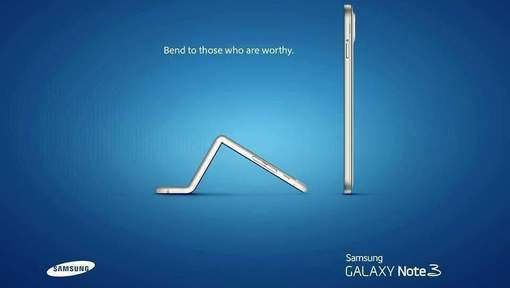 Samsung Galaxy Note 3 Bendgate Ad