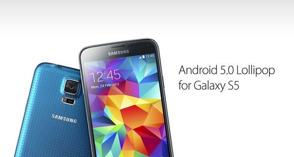 Samsung Galaxy S5 Android 5.0 lollipop