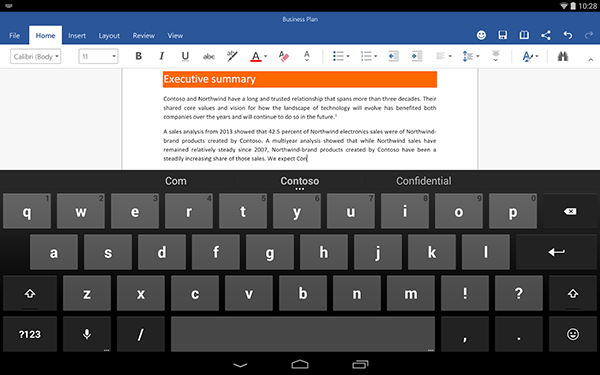 Microsoft Word Preview Android