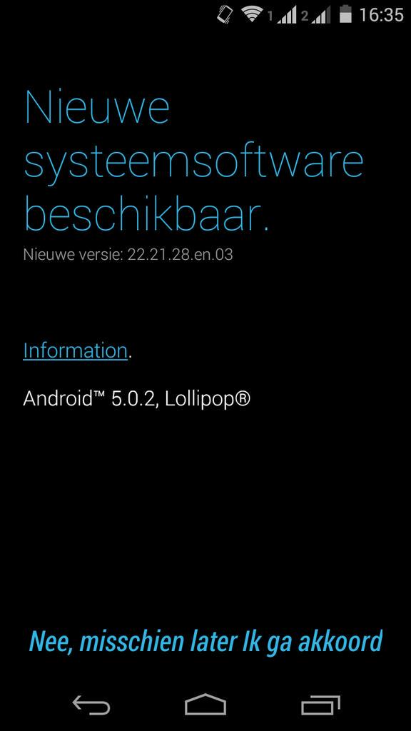 Android 5.0.2 Lollipop Motorola Moto G