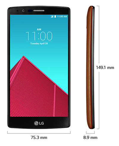 LG G4 afmetingen