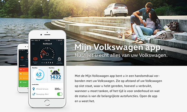 connected-car Mijn Volkswagen app