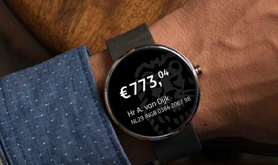 ING Mobiel Bankieren App smartwatch