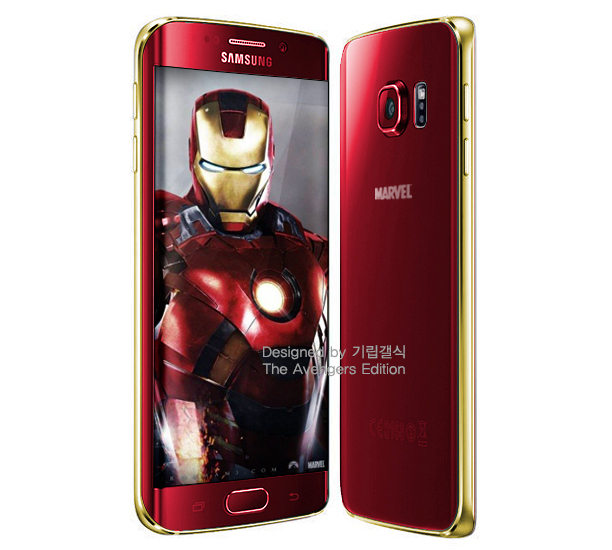 Iron Man Galaxy S6 Edge render