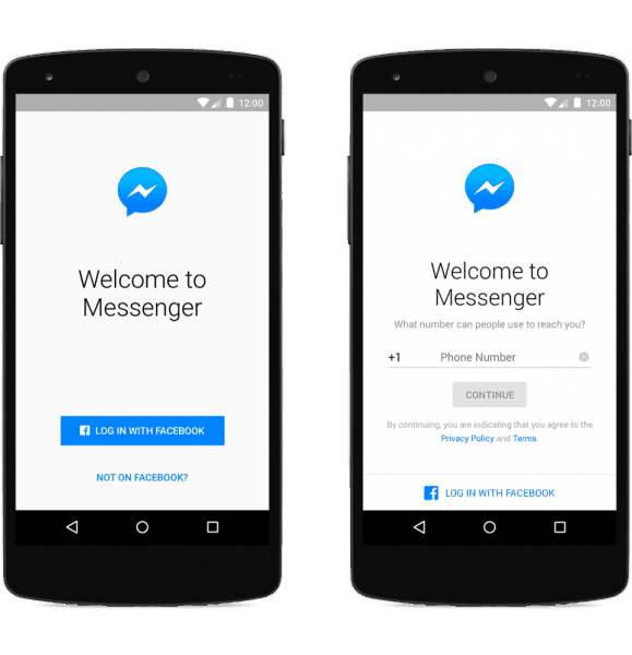 Facebook messenger-Not on Facebook