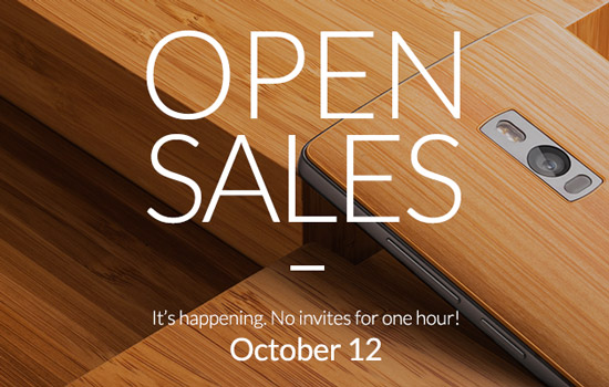 12 oktober OnePlus 2 open sales
