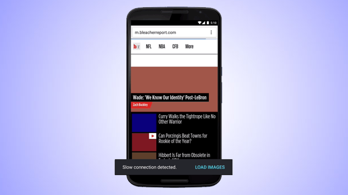Chrome Android data saver