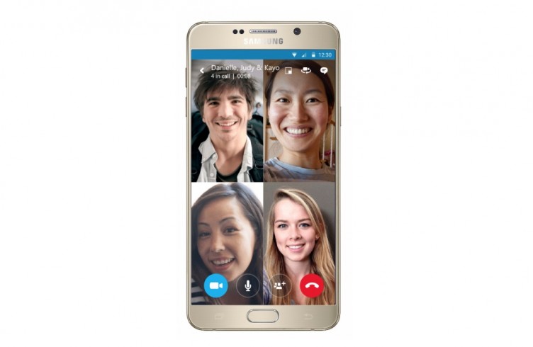 Skype video groepsgesprek smartphone