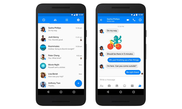 Facebook Messenger Material Design