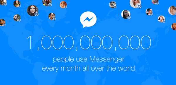 Facebook Messenger 1 miljard