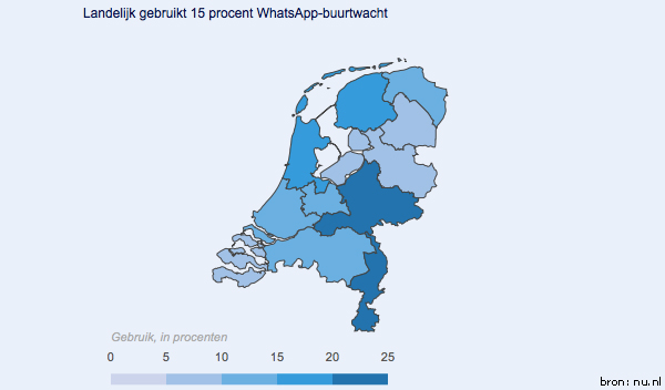 WhatsApp-buurtwacht-per-provincie