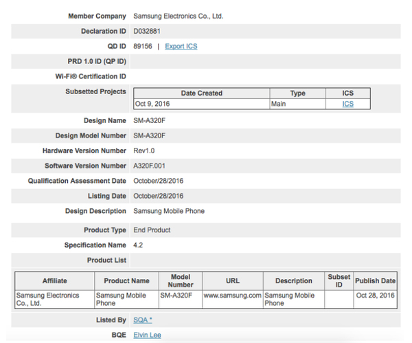 samsung-galaxy-a3-2017-bluetooth-certificatie