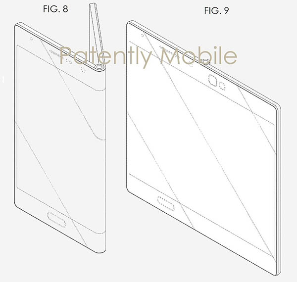 Samsung patent opvouwbaar scherm