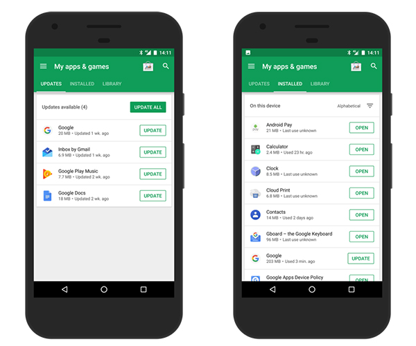 Google-Play-Store-Mijn-Apps-interface