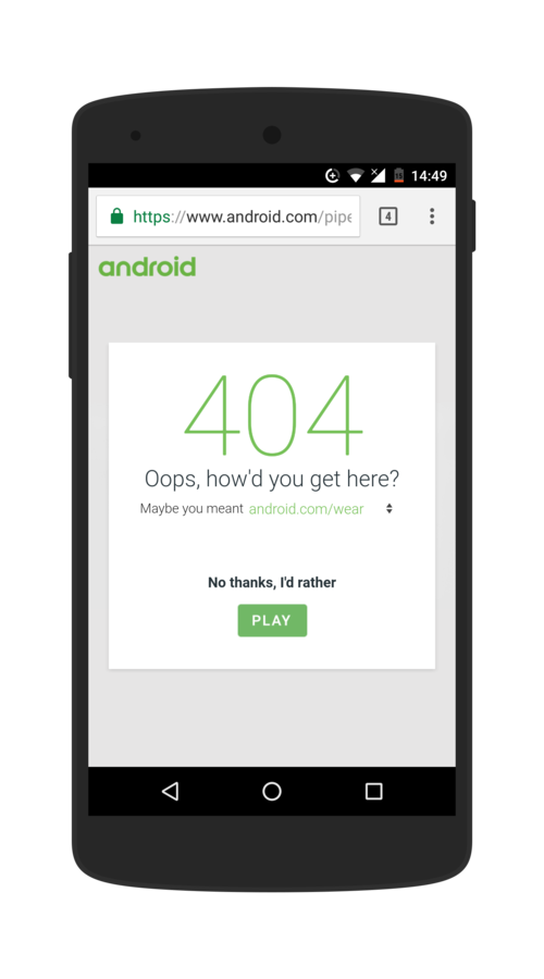 android.com 404 error