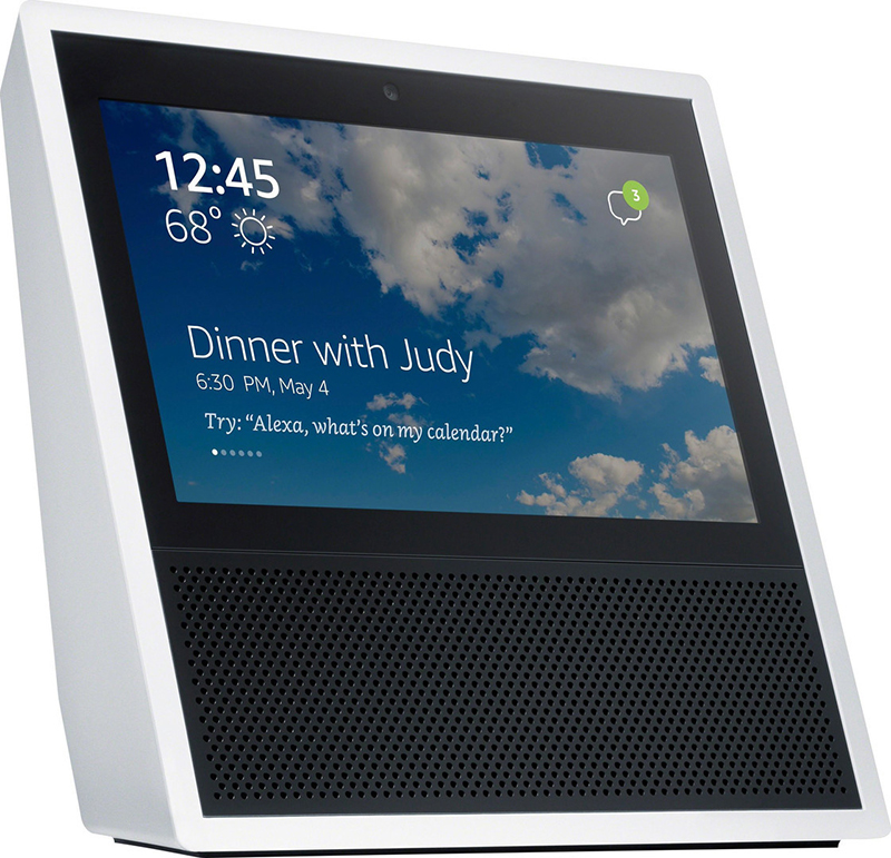 Amazon Echo-speaker met scherm wit