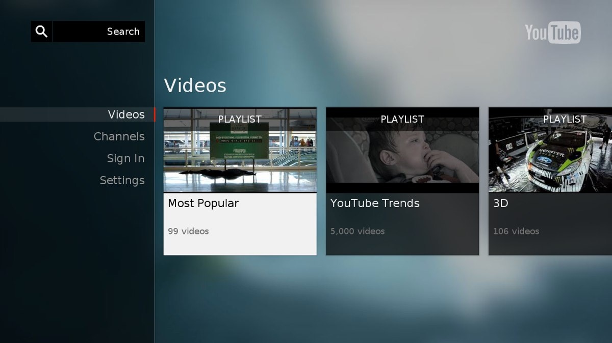 youtube android tv