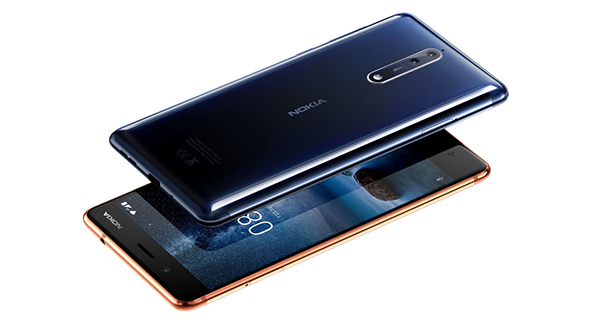 Nokia 8 blauw koper