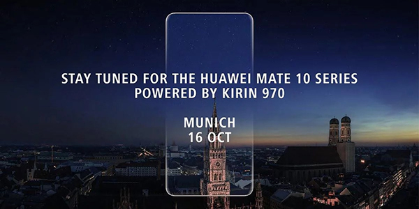 Huawei Mate 10 Pro uitnodiging