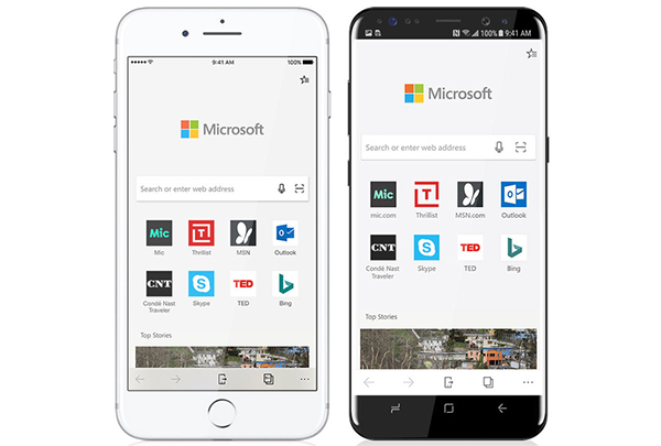 Microsoft Edge browser Android iOS