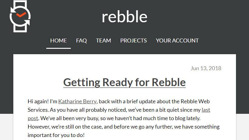 Rebble-website