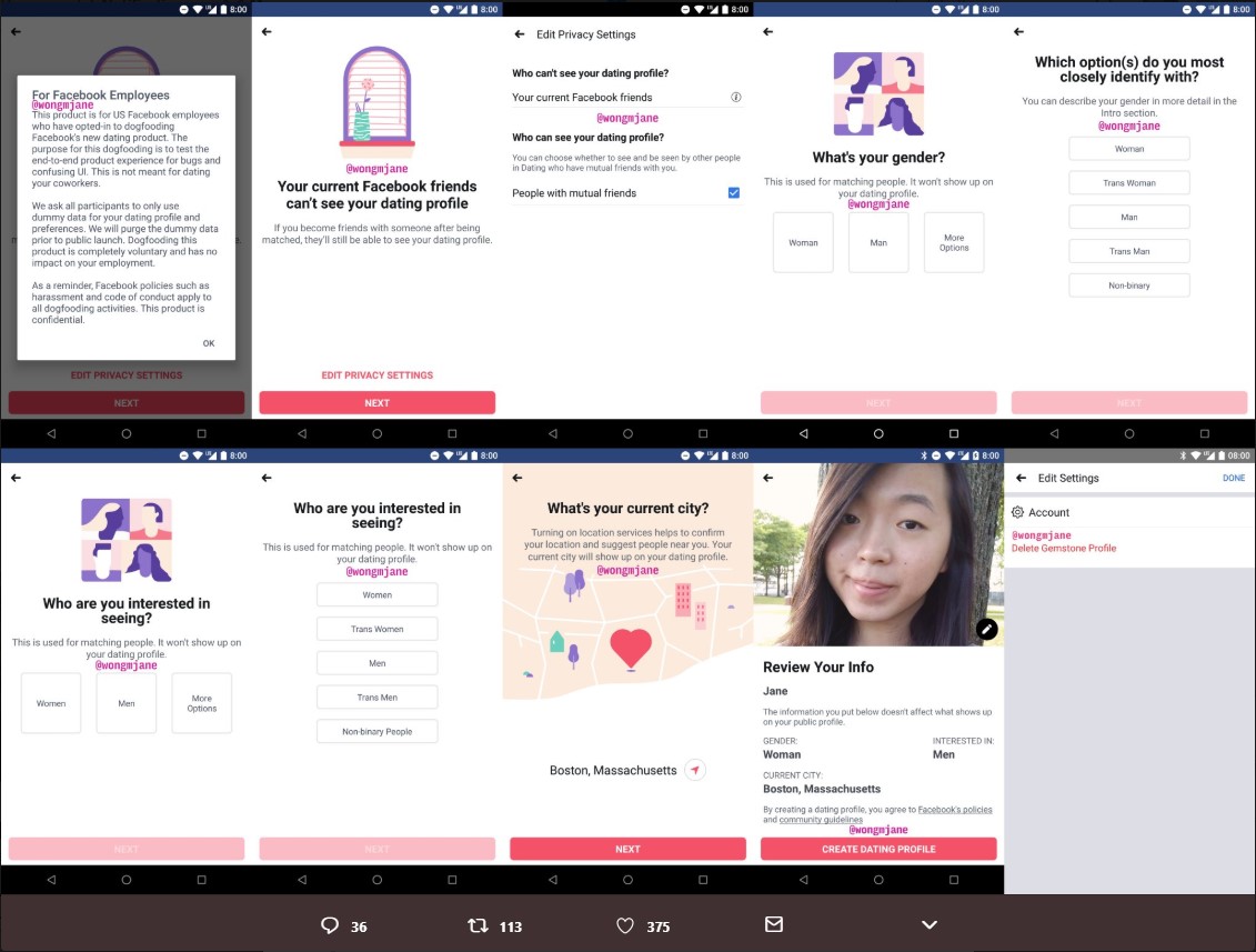 Facebook-Dating-screenshots