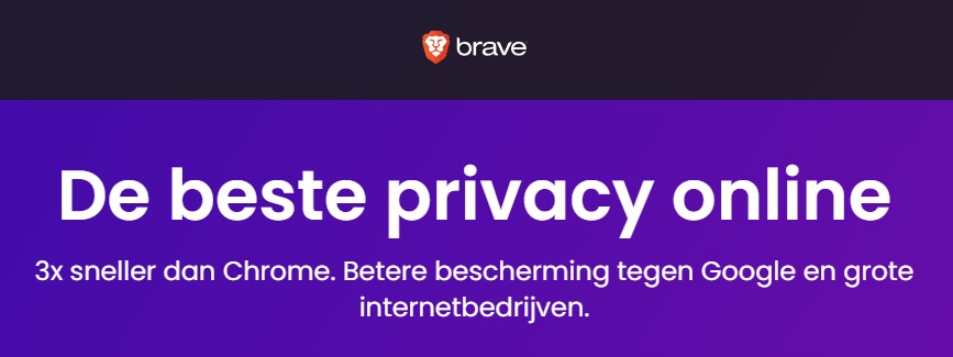 Slogan van Brave Browser