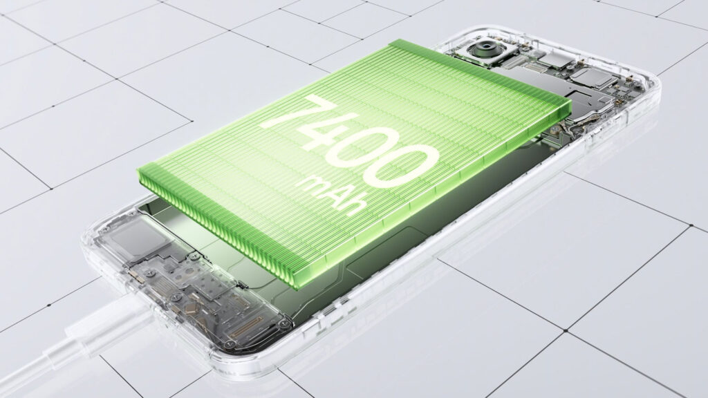 OnePlus 15R 7400 mAh accu